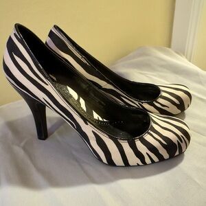 Zebra Print Women's Heels